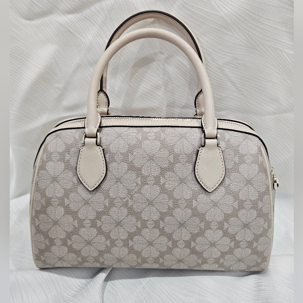 $100:Kate Spade Signature Spade Flower Large Dolly Duffle Crossbody - Picture 7 of 13